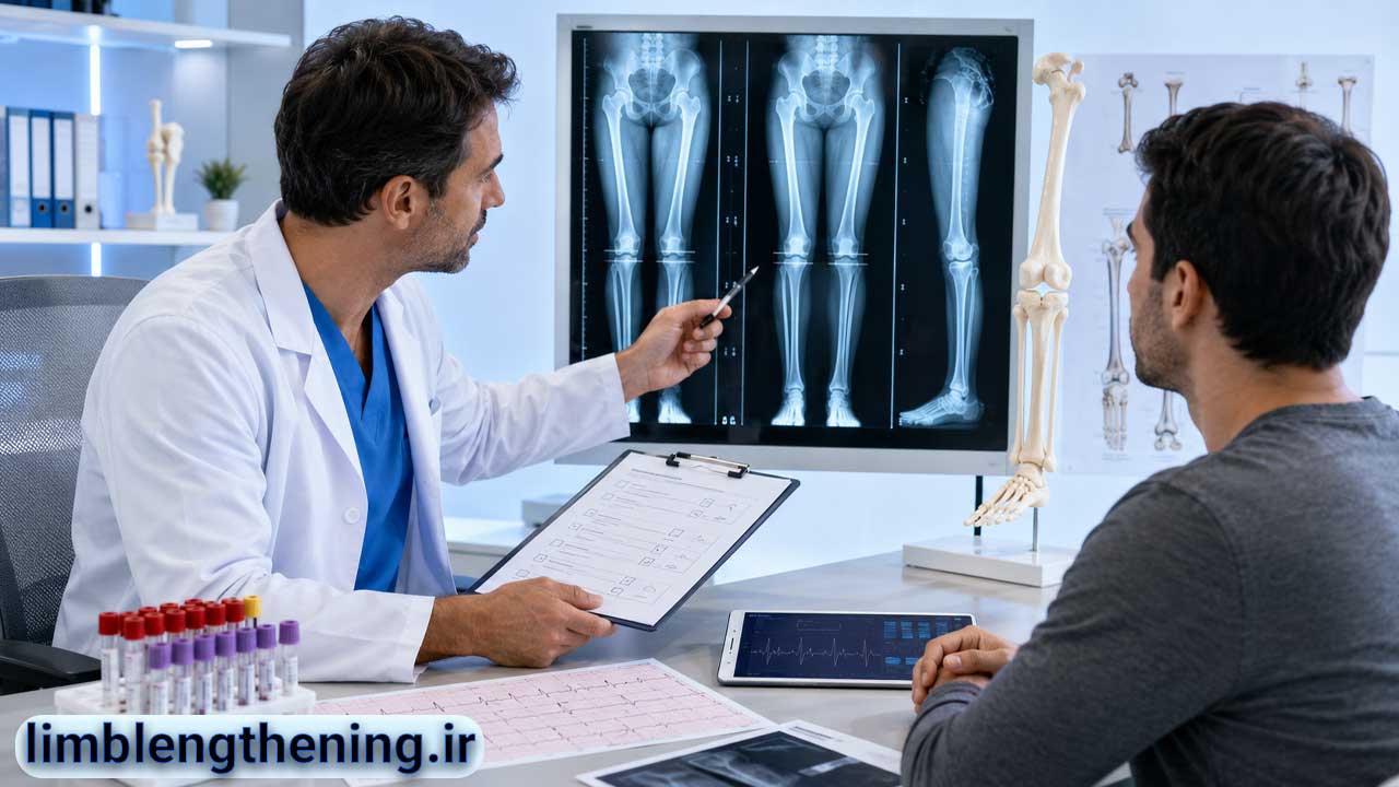 آزمایش‌ها و عکس‌های لازم قبل از جراحی افزایش قد