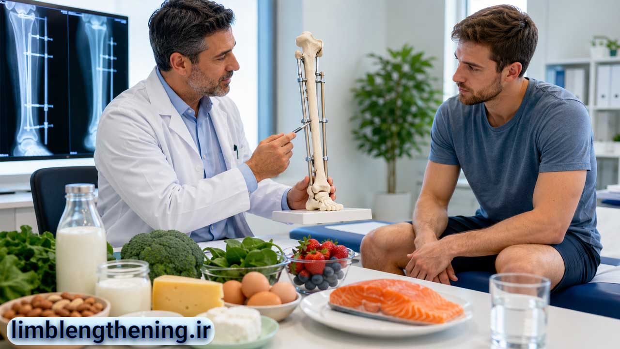 تغذیه مناسب بعد از جراحی افزایش قد برای جوش خوردن استخوان