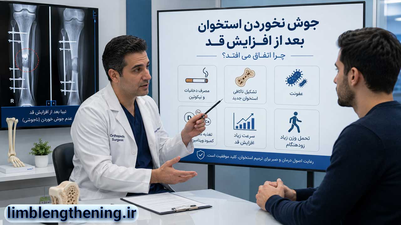 جوش نخوردن استخوان بعد از افزایش قد