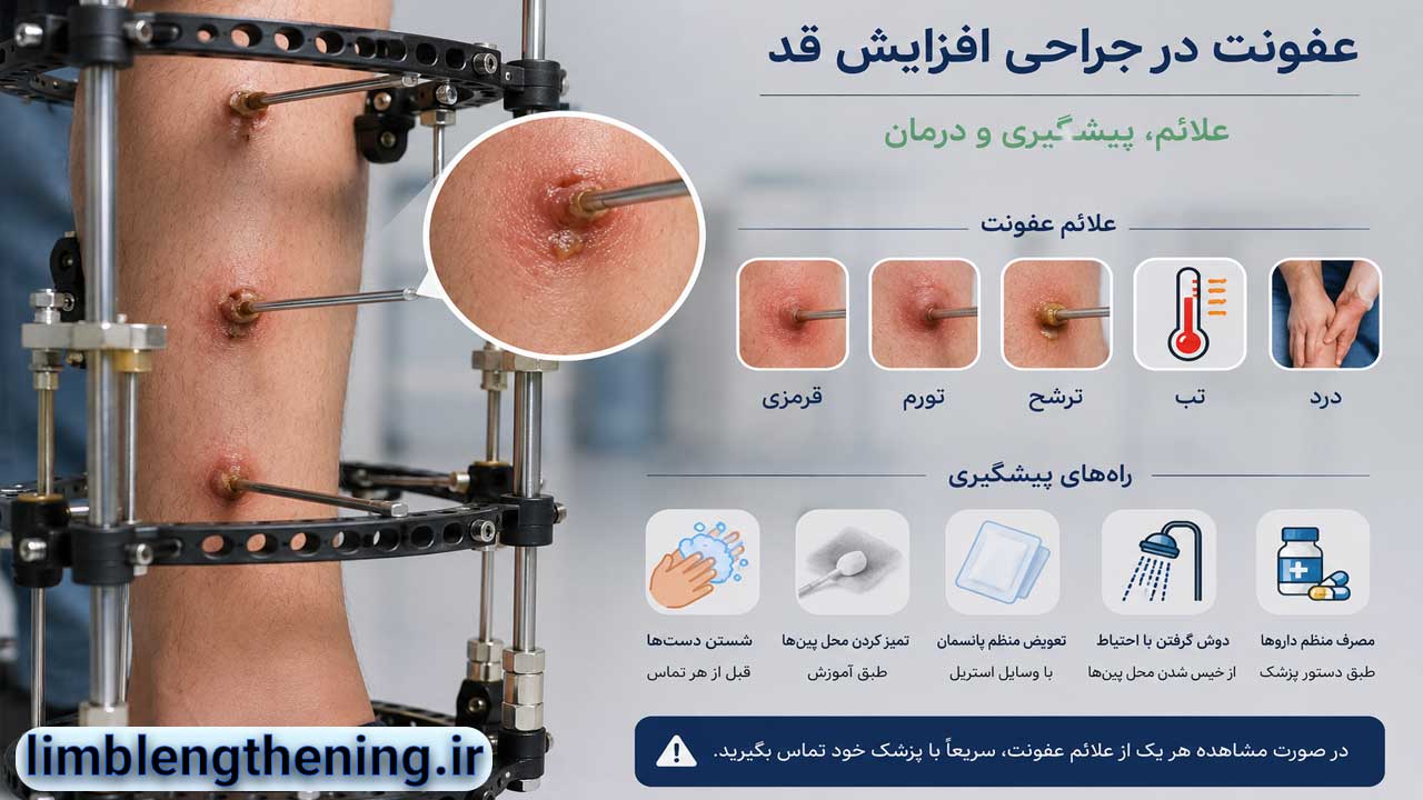 عفونت در جراحی افزایش قد