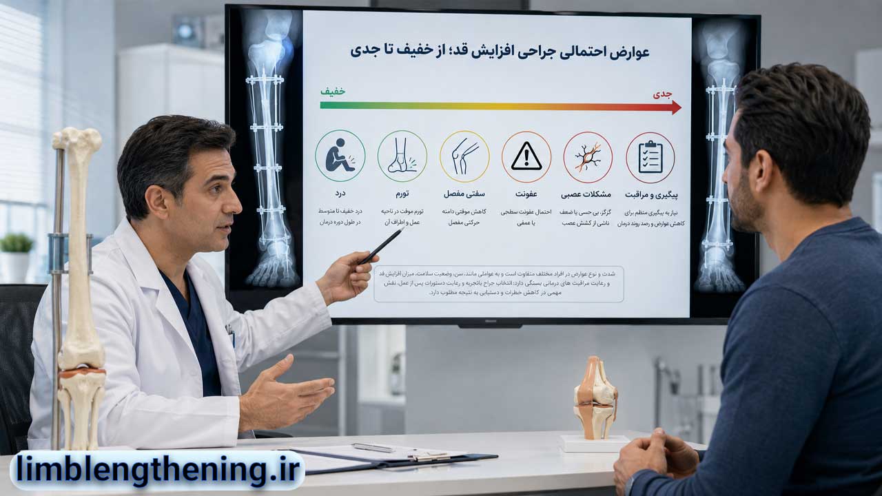 عوارض احتمالی جراحی افزایش قد